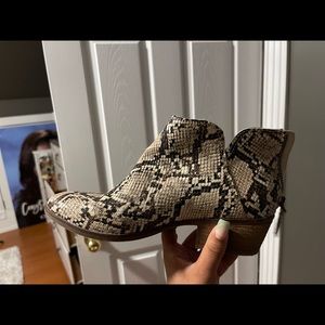 Snake skin booties!
